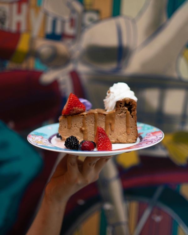 Cheesecake quemado de café vietnamita